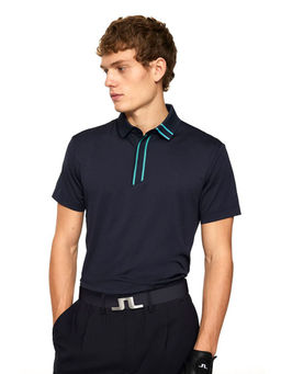 J.Lindeberg - Viktor JL Navy Blue Golf Polo T-Shirt