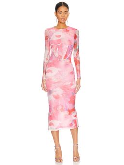Bardot - Lena Mesh Midi Dress