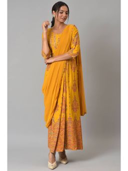 W - Yellow Floral Dress