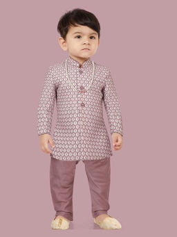 ETHNIKS NEURON - Elegant Long Sleeves Sherwani and Pyjama