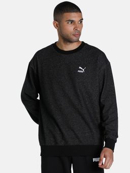 Puma - Classics "denim" Crew Men Black Sweatshirt