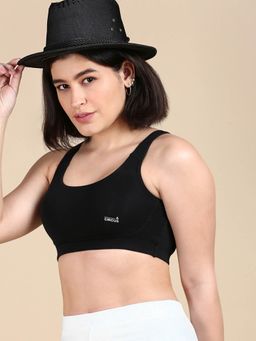 Tailor and Circus - Womens Black Tencel Modal Micro Sports Bra (Pack of 3)