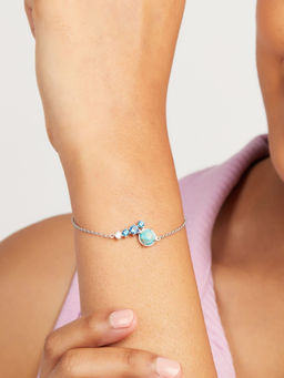 Mia by Tanishq - Sea Sparkle Silver Bracelet