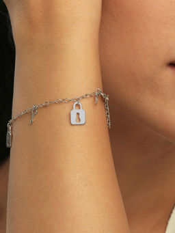 Mia by Tanishq - Secret Key Silver Bracelet