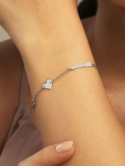Mia by Tanishq - Love Struck Silver Bracelet