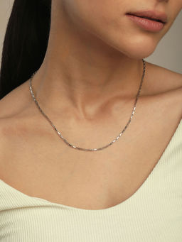 Mia by Tanishq - Modern Twist Silver Chain