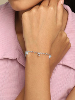 Mia by Tanishq - Heartbeats Silver Bracelet