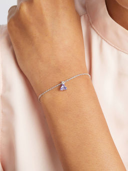 Mia by Tanishq - Vibrant Sparkly Silver Bracelet