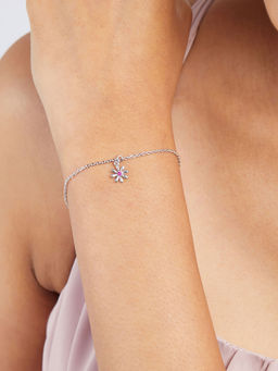 Mia by Tanishq - Petite Daisy Silver Bracelet