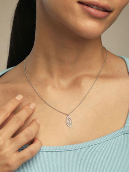 Mia by Tanishq - Guardian Eye Silver Necklace