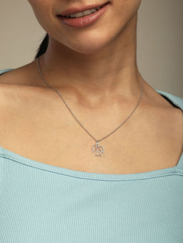 Mia by Tanishq - Angel Energy Silver Necklace