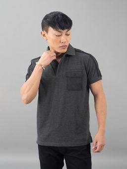 ROOKIES - Dk Grey Half Sleeves Pique Polo Tee