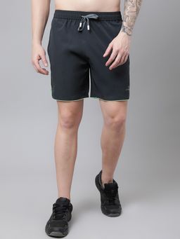 Dpassion - Grey Men Polyester Quick Dry Gym and Running Sports Shorts