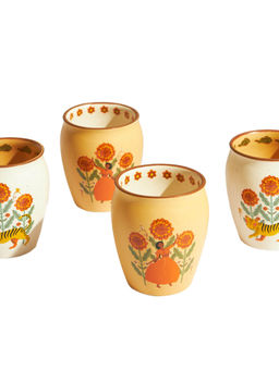 Chumbak - Marigold Kulhad - Set of 4