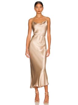 Shona Joy - La Lune Bias Cowl Midi Dress