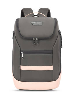 Lavie Sport - Emperor 24L Anti-theft Laptop Backpack For Men & Women |Boys & Girls (Pink/Grey) (M)