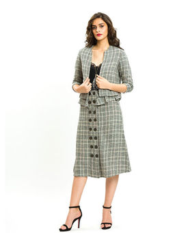 How When Wear - Grey Check Blazer