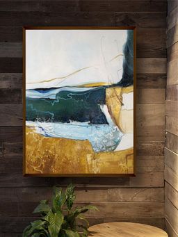 The Art House - Abstract Painting Multicolor (40X30 Inches)