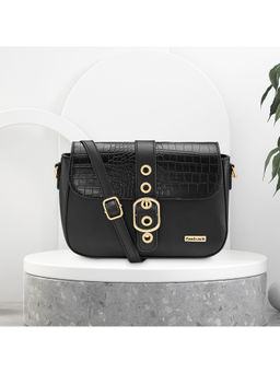 Fastrack - Black Textured Sling Bag