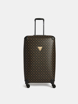 Guess - Brown Printed Trolley Bag
