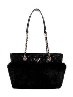 Guess - Black Textured Hand Bag