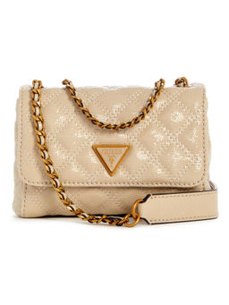 Guess - Beige Textured Sling Bag