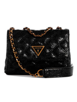 Guess - Black Textured Sling Bag