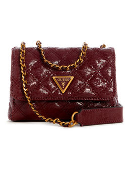 Guess - Burgundy Textured Sling Bag