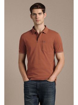 Louis Philippe - Men Olive Graphic Print Crew Neck T-shirt