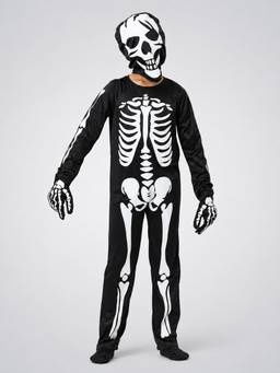 Little Surprise Box - Luminous Glow In Dark Skeleton Kids Halloween Costume Dress Up