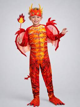 Little Surprise Box - Red Dragon, Kids Halloween Costume Fancy Dress Up