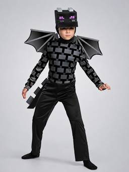 Little Surprise Box - Black Baby Dragon, Kids Halloween Costume Fancy Dress Up
