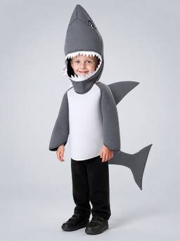 Little Surprise Box - Grey Baby Shark, Kids Halloween Costume Fancy Dress Up