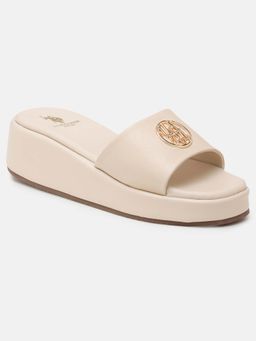 U.S. POLO ASSN. - Women Nuri Beige Sandals with Elevated sole