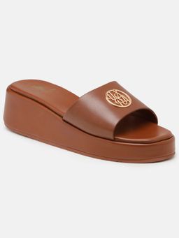 U.S. POLO ASSN. - Women Nuri Brown Sandals with Elevated sole