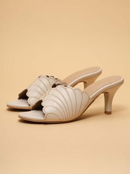 ERIDANI - Women Haze Beige Stiletto Heels