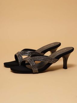 ERIDANI - Women Shaista Black Stilettos Heels