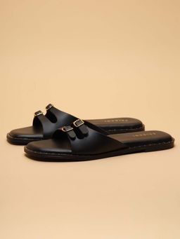 ERIDANI - Women Zelena Black Flats