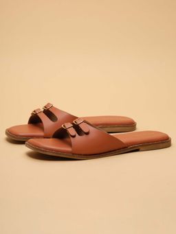 ERIDANI - Women Zelena Tan Flats