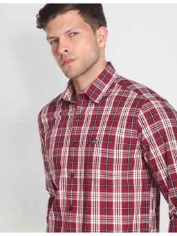 Arrow - Sports Point Collar Plaid Check Shirt