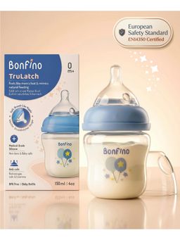 Bonfino - Premium Trulatch Ultra-Wide Neck Baby Feeding Bottle 150 Ml (0-6 Months)