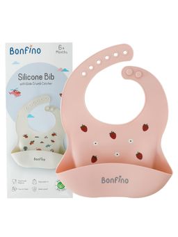 Bonfino - Silicone Bib with Wide Crumb Catcher (6-12 Months)