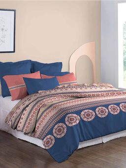 MYTRIDENT - Earthy Tale Soft Comfort King Size Bedsheet with 2 Pillow Covers