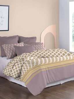 MYTRIDENT - Marigold Soft Comfort King Size Bedsheet with 2 Pillow Covers