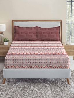 MYTRIDENT - Adam Soft Comfort King Size Fitted Bedsheet with 2 Pillow Covers