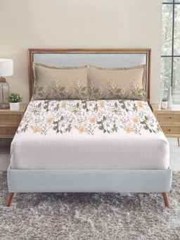 MYTRIDENT - Backyard Soft Comfort King Size Fitted Bedsheet with 2 Pillow Covers