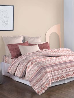 MYTRIDENT - Adam Comforter with King Size Bedsheet and Pillow Cover (Set of 4)