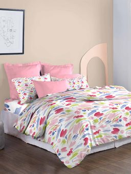 MYTRIDENT - Sweet Temptation Comforter, Bedsheet & Pillow Cover (Set of 4)