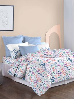 MYTRIDENT - Sussana Comforter with King Size Bedsheet and Pillow Cover (Set of 4)