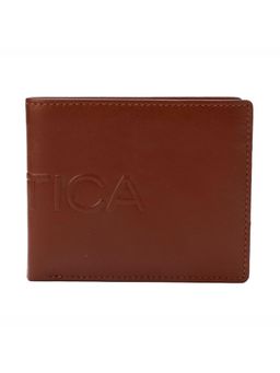 Nautica - Bi Fold Slim & Light Weight Leather Mens Stylish Casual Wallet - Tan